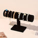 T-shaped Jewellery & Watch Display Stand — Velvet Bracelet Holder (Black/Grey)
