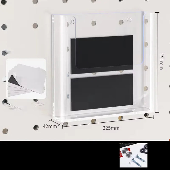 Clear Acrylic Wall-Mount Brochure Holder — Fits A4 & A5