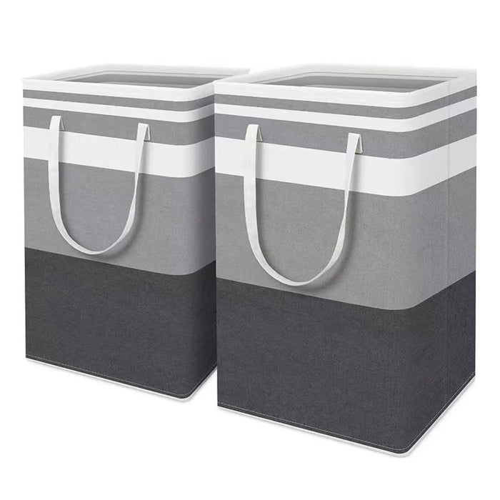 75L Collapsible Laundry Hamper with Handles — Durable Polyester Basket (40×30×60cm)