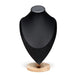Wooden Jewellery Bust – Necklace Display Stand, Black or Beige (S/M/L)
