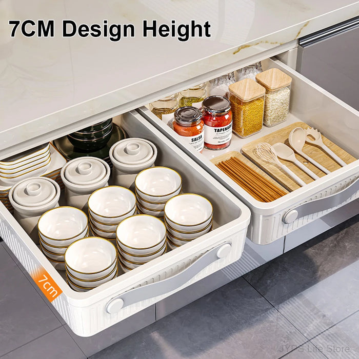 Pull-Out Sliding Cabinet Shelf — Kitchen & Pantry Storage Organiser (M/L)