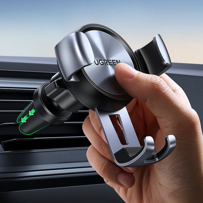 UGREEN LP130 - Gravity Car Phone Holder with Auto Vent Mount Support Stand - Ideal for iPhone 14 13 Pro, Samsung, Xiaomi Users