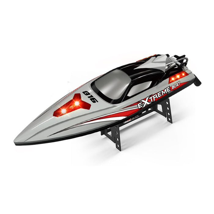 HXJRC HJ816 PRO RTR - 55km/h 2.4G Brushless High Speed RC Boat with Capsized Reset & LED Lights - Waterproof Electric Racing Speedboat for Lakes, Pools & Remote Control Enthusiasts