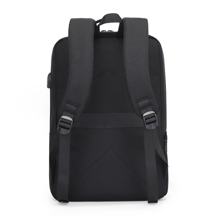 15.6inch Business Laptop Bag - Waterproof Shoulder Backpack with USB Charging Port, Tablet and Book Storage - Ideal for Professionals and Students