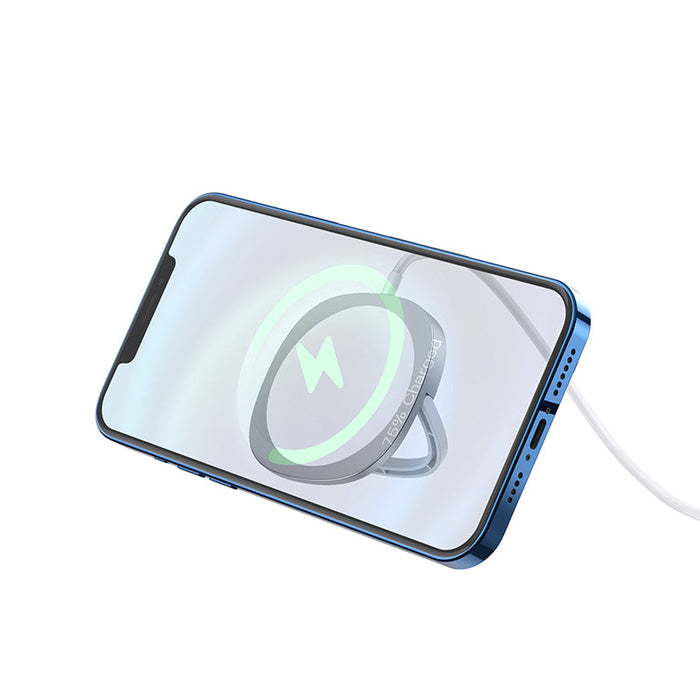 HOCO CW35 - 15W Magnetic Holder PD Fast Charging Wireless Charger for iPhone 12 Series, Samsung Galaxy S21 & More - Perfect for Huawei Mate40, OnePlus 9 Pro Users & Smartphone Enthusiasts