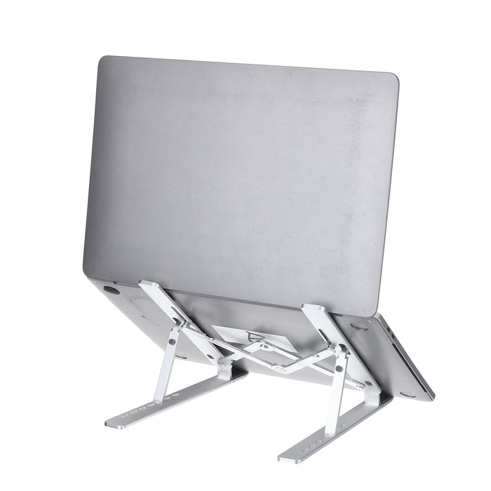 Foldable Adjustable Laptop Stand - Non-Slip Desktop Notebook Holder, Perfect for Macbook - Ideal for Home Office Use & Teleworkers