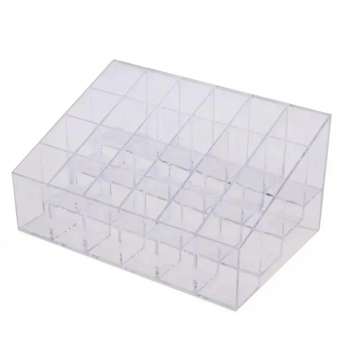 Acrylic 24-Grid Lipstick & Makeup Organiser Display Rack (Large)