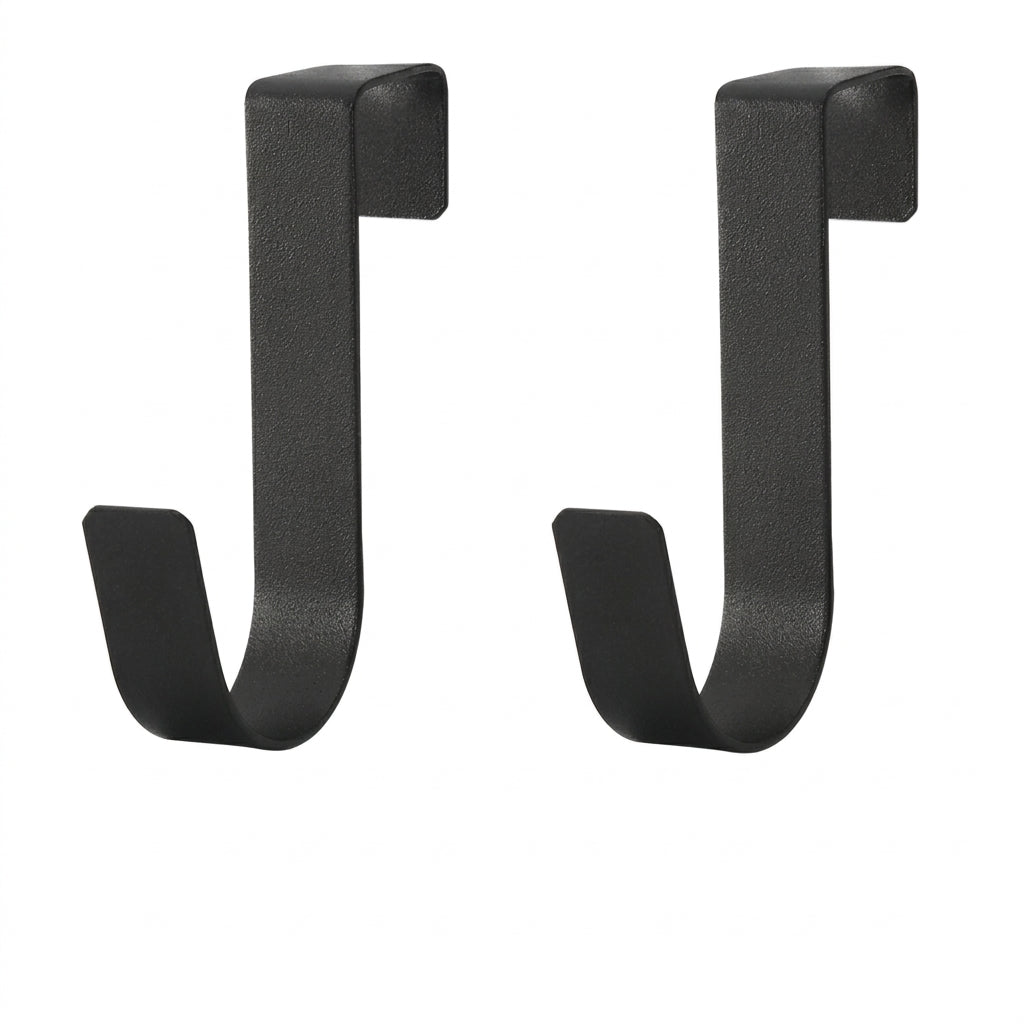 S-shaped Metal Over-Cabinet Door Hooks — Multi-purpose Kitchen & Bathroom Storage