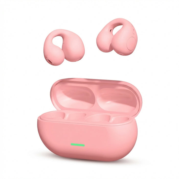TWS Bluetooth 5.3 Clip-On Air-Conduction Earphones — ENC Calls & Gaming Mode