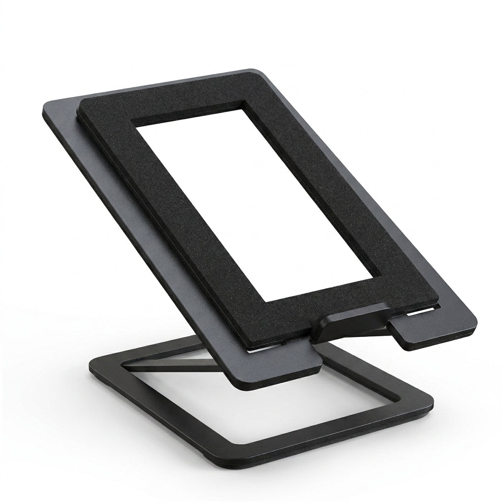 Desktop Speaker Stand — Carbon steel with shock-absorbing base