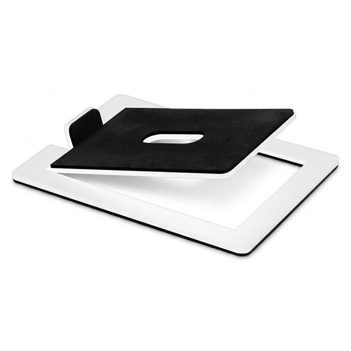 Desktop Speaker Stands — Carbon Steel 2‑Pack for Improved Stereo Sound & Shock Absorption