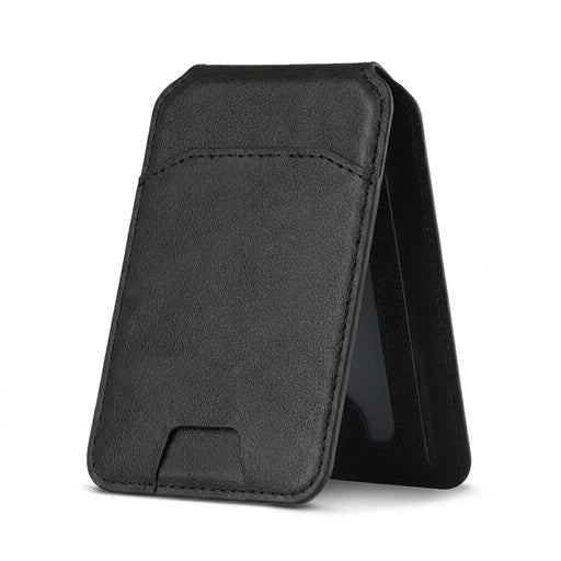 Magnetic PU Leather Wallet Phone Case with Stand and Card Pocket — MagSafe Compatible