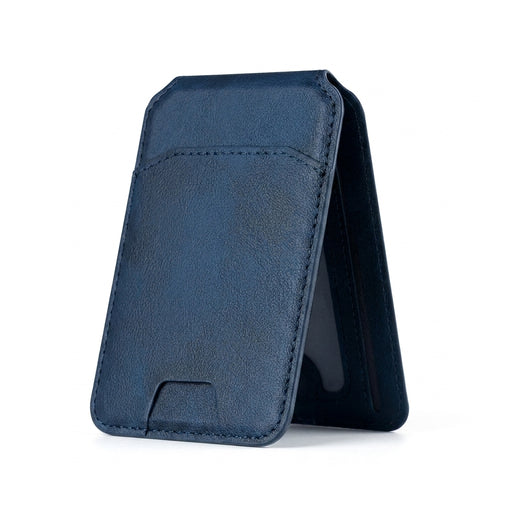 Magnetic PU Leather Wallet Phone Case with Stand and Card Pocket — MagSafe Compatible