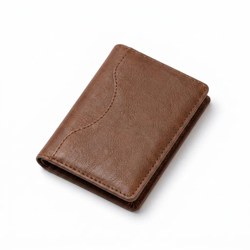 Trifold Magnetic PU Leather MagSafe Card Wallet for iPhone 16/15 Pro/Max/Plus/Mini