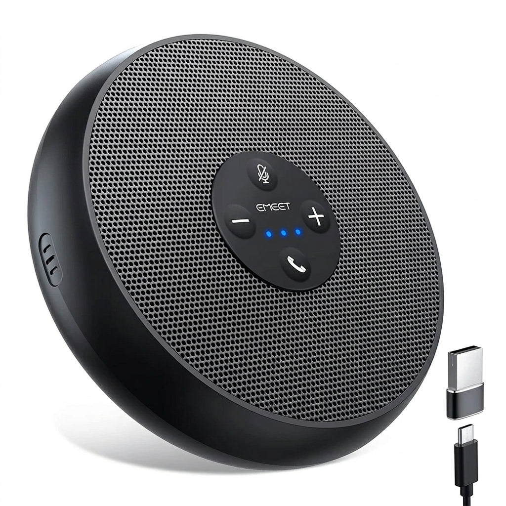EMEET OfficeCore M1A USB Conference Speakerphone — 360° 2‑Mic Pickup