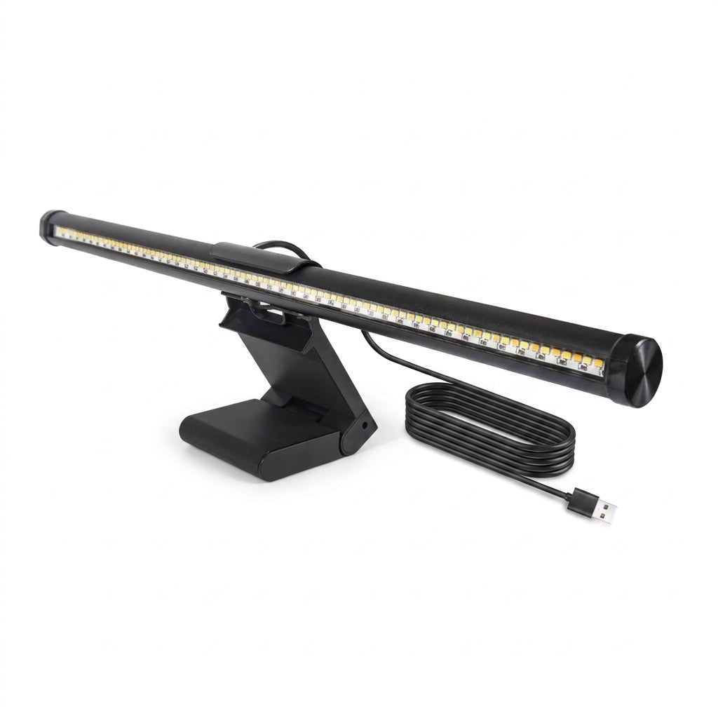 LED Monitor Light Bar — Hanging Screen Lamp, Stepless Dimmable, RGB Option