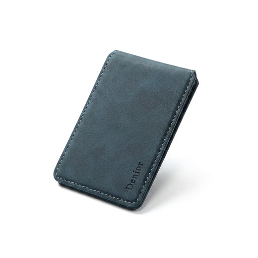 Magnetic Leather Card Holder — MagSafe Compatible No‑zip Card Bag