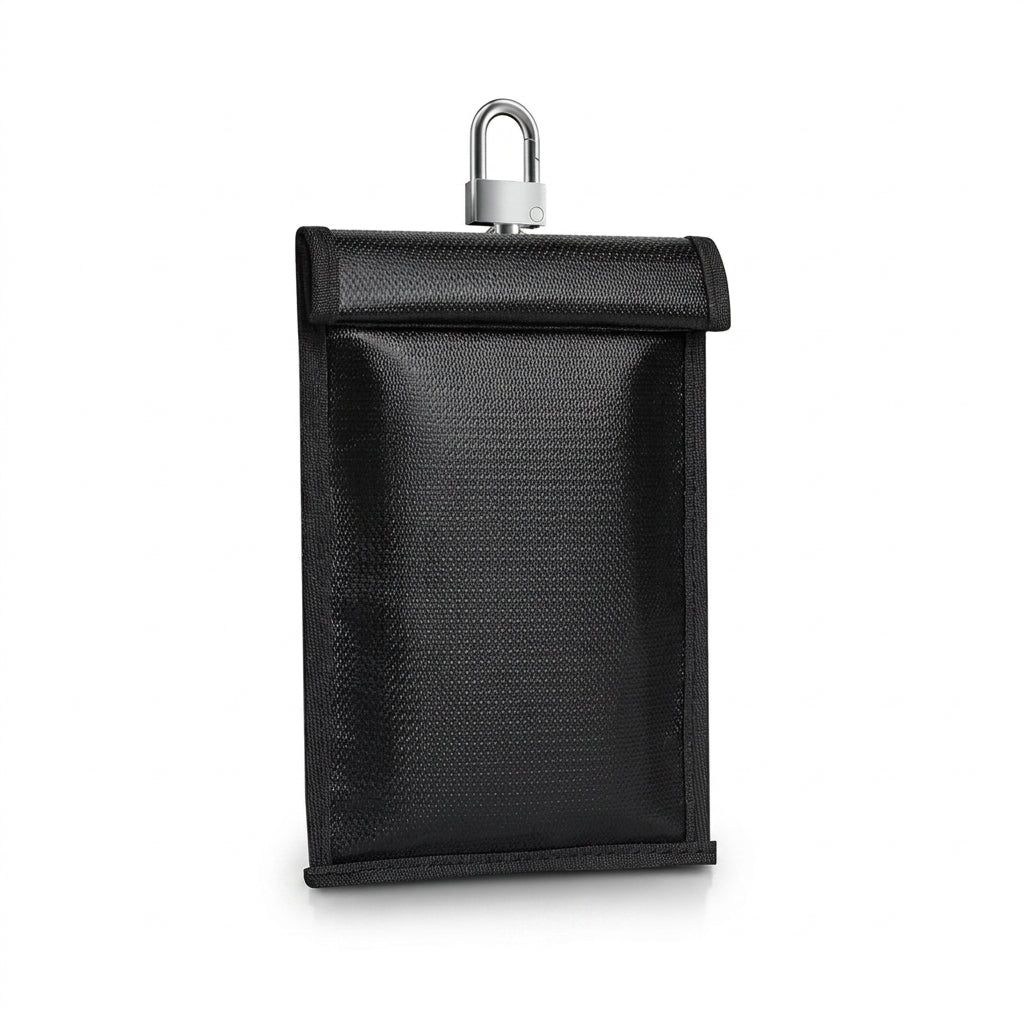 Car Key Signal Shielding Pouch — Waterproof & Fireproof RFID Faraday Bag
