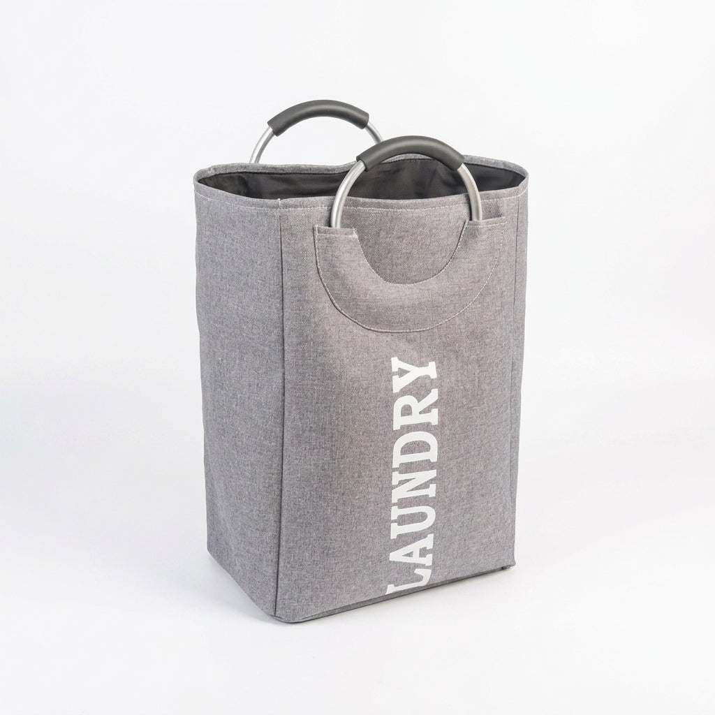 Collapsible Linen Laundry Basket – Waterproof Foldable Hamper with Handles (CT2000)