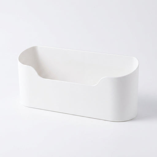 Adhesive Wall-Mounted Storage Rack – 2-Piece White Kitchen & Bathroom Organiser