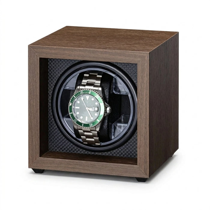 Wooden USB Watch Winder for Automatic Watches — Silent Mabuchi Motor