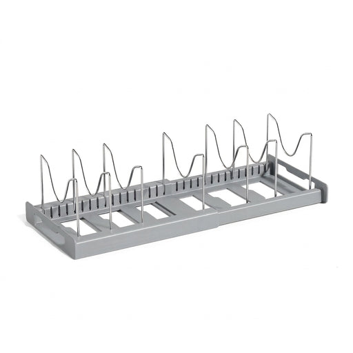 Expandable Kitchen Cabinet Pot Organiser Rack — Adjustable Divider for Pots & Pans