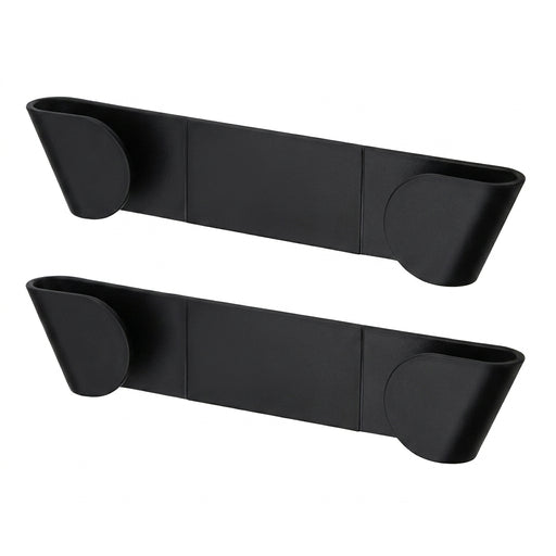 Self‑Adhesive Wall‑Mounted Pot Lid Rack – Black (1/2/4 pcs)