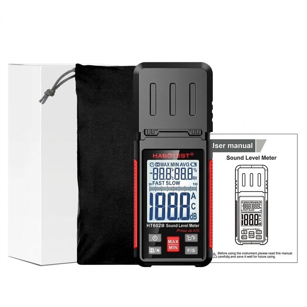 Digital Handheld Sound Level Meter HT602A / HT602B — 30–130 dB Mini Decibel Meter