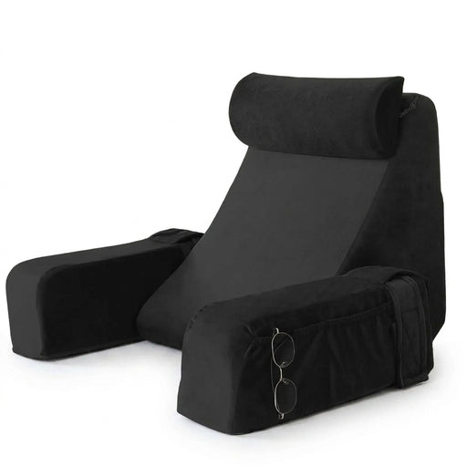 Extra-Large Memory Foam Reading Pillow – Armrest Bed Cushion for Reading, TV & Gaming