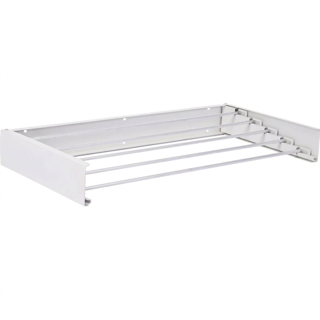 Collapsible Wall-Mounted Laundry Drying Rack — 5 Aluminium Rods