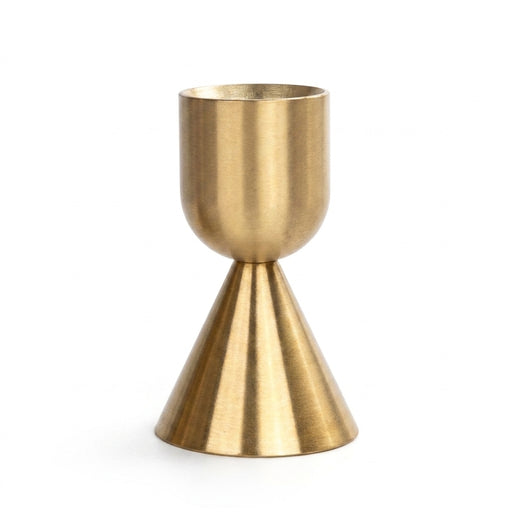 Gold Metal Candle Holder — Aluminium Candlestick for Tables & Events