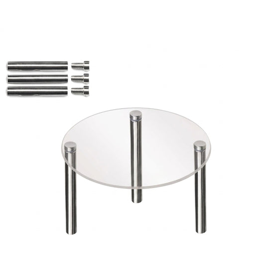 Transparent Acrylic Cake Stand — Round Cupcake & Dessert Display, Party Holder