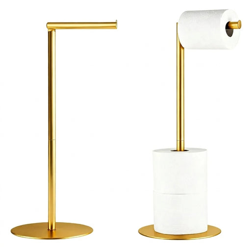 Stainless Steel Freestanding Toilet Roll Holder – 4–5 Roll Storage