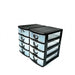 4-layer Transparent Jewellery Storage Box with Rhinestone Detail