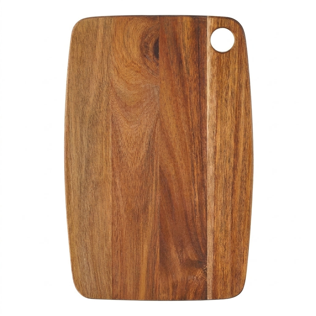 Acacia Wood Chopping & Charcuterie Board — Decorative Wooden Serving Board