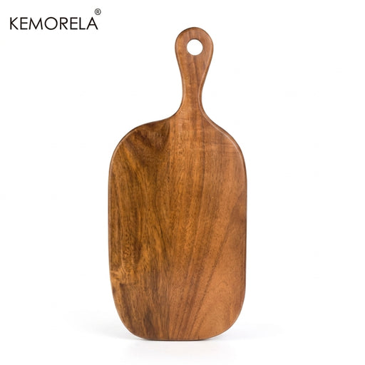 Wooden Cutting Board with Handle — Food-Safe Chopping Board for Meat, Cheese & Pizza