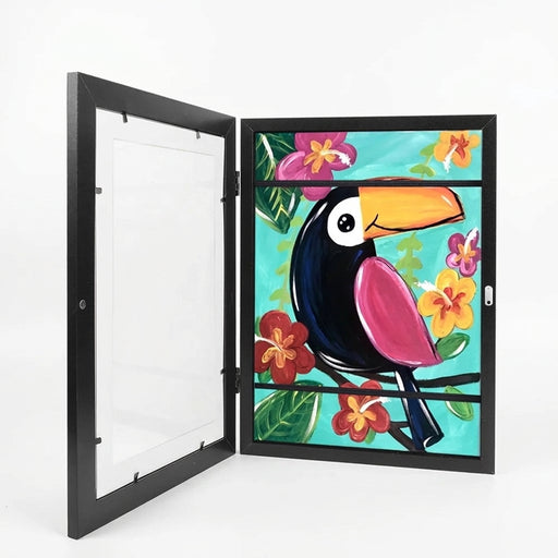Kids' Interactive Art Frame — Removable A4 Display for Paintings & Photos