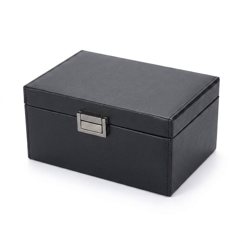 Faraday Key Fob Protector Box — RFID Signal‑Blocking Car Key Shield with Leather Finish
