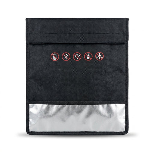 RFID Signal Blocking Faraday Pouch — Phone, Cards & Key Fob Shield
