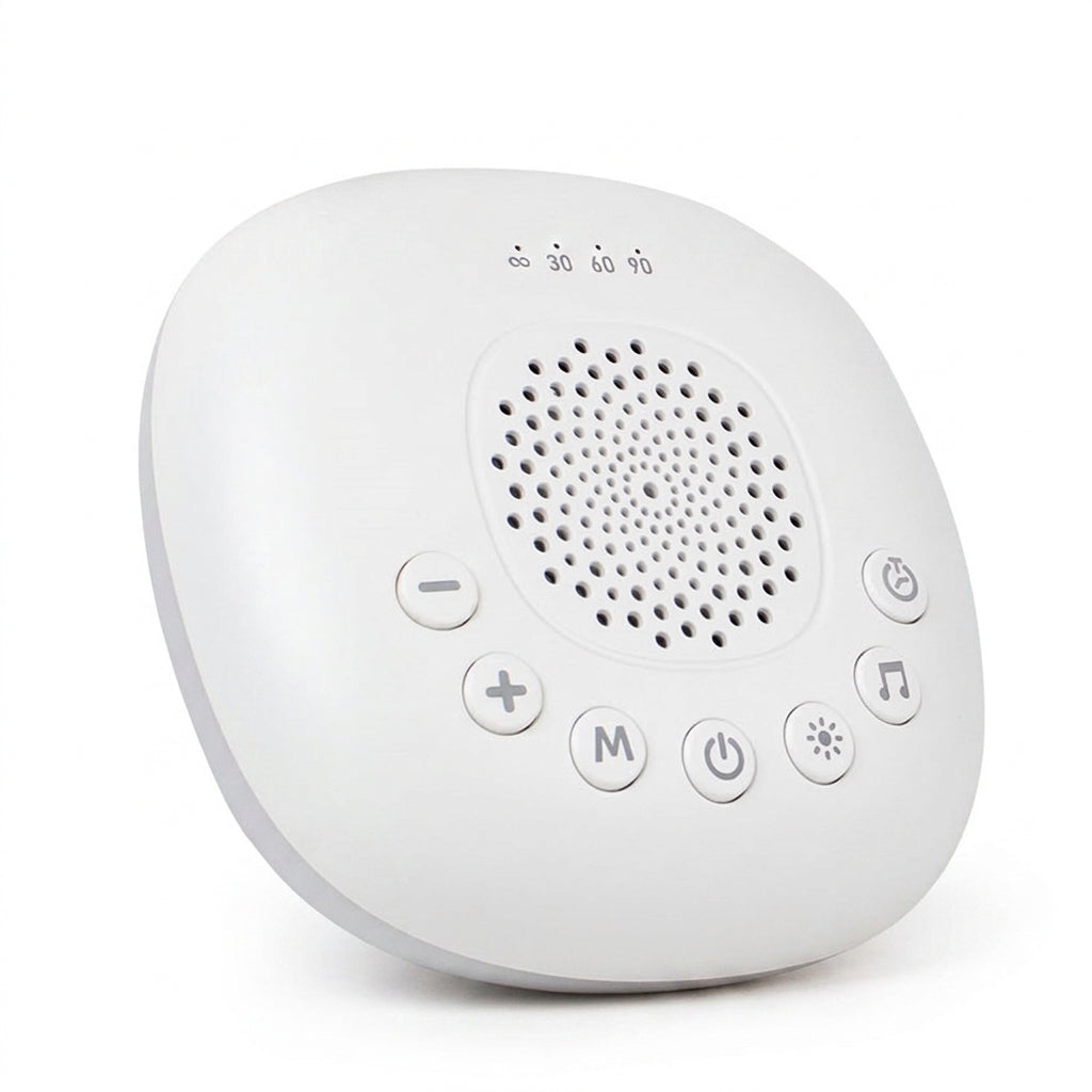 White Noise Sound Machine with 24 Soothing Sounds & Rechargeable Night Light — Sleep Aid for Babies, Kids & Adults