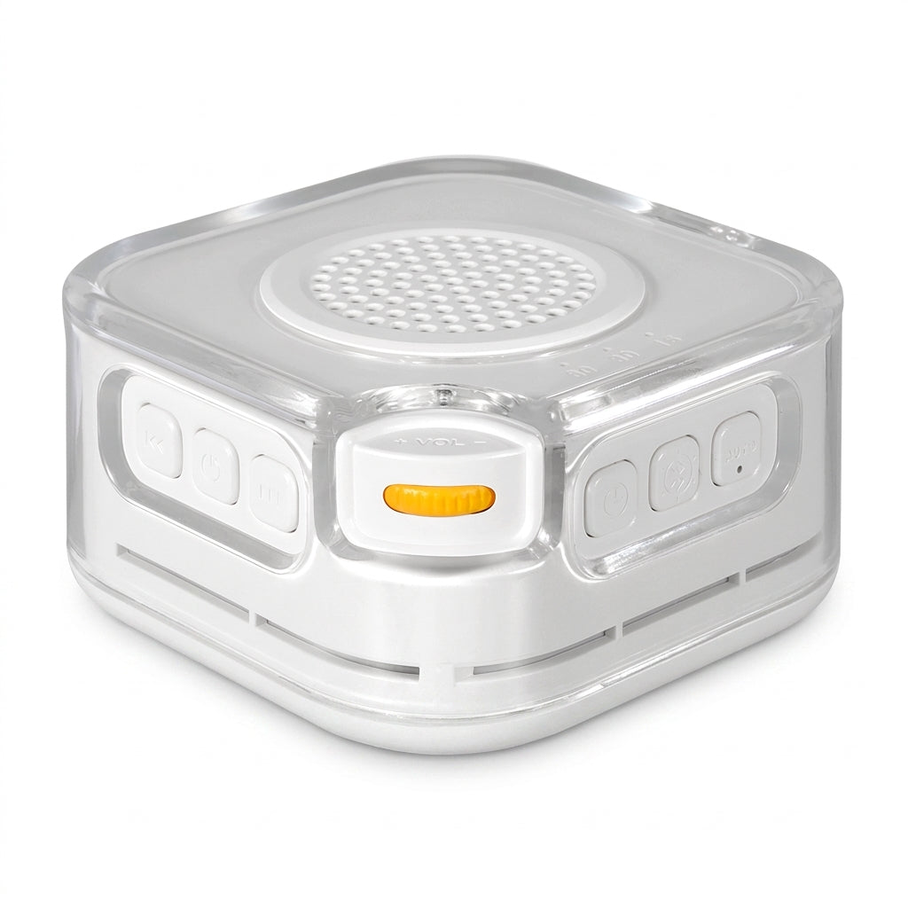 White Noise Sound Machine — 28 Soothing Sounds, 3-Level Night Light & Portable Bluetooth Speaker