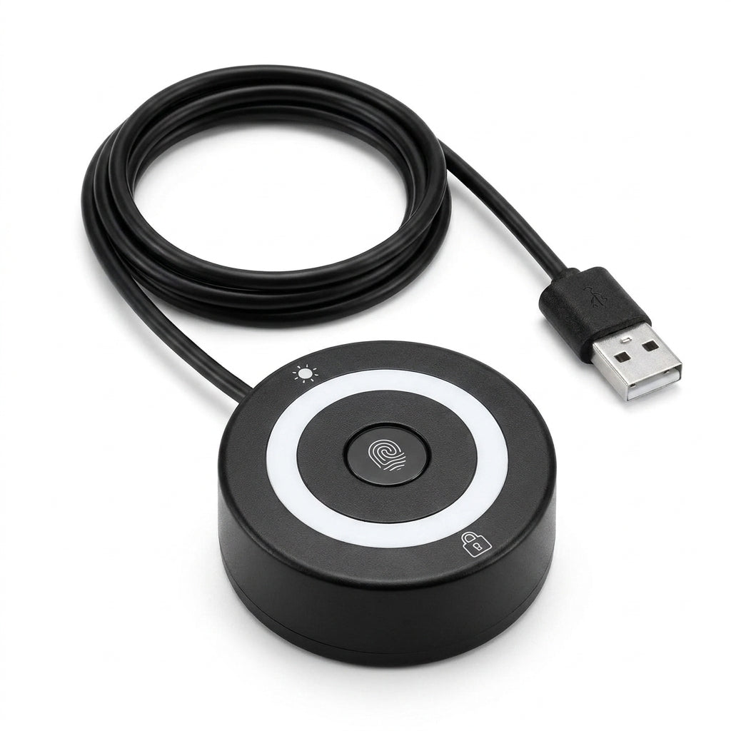 USB Fingerprint Reader for Windows Hello (Windows 10 & 11) – Biometric Login Module