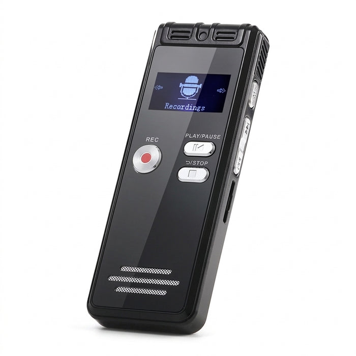 Digital Voice Recorder — Voice-Activated Dual Mic, TF Card Support & Long-Play Recording