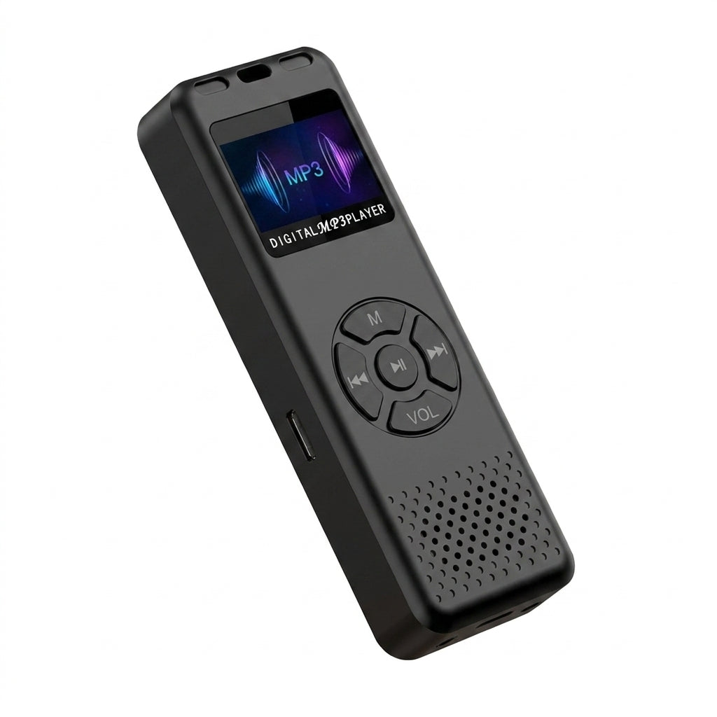 2026 Digital Voice Recorder — Colour LED, A‑B Repeat, Up to 64GB