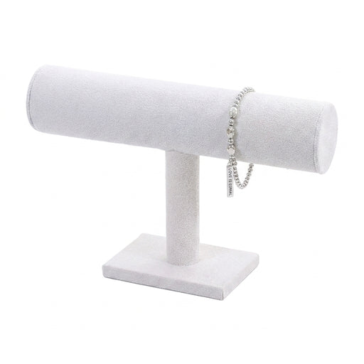 Velvet T-Bar Jewellery Display Stand – Necklace, Bracelet & Watch Holder
