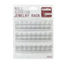 3-Pack Wall-Mounted Necklace Holder with 8 Hooks – Clear Plastic Jewellery Organiser