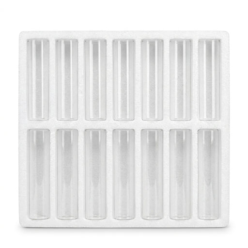 Set of 10 Glass Hurricane Candle Sleeves — 5cm x 27cm