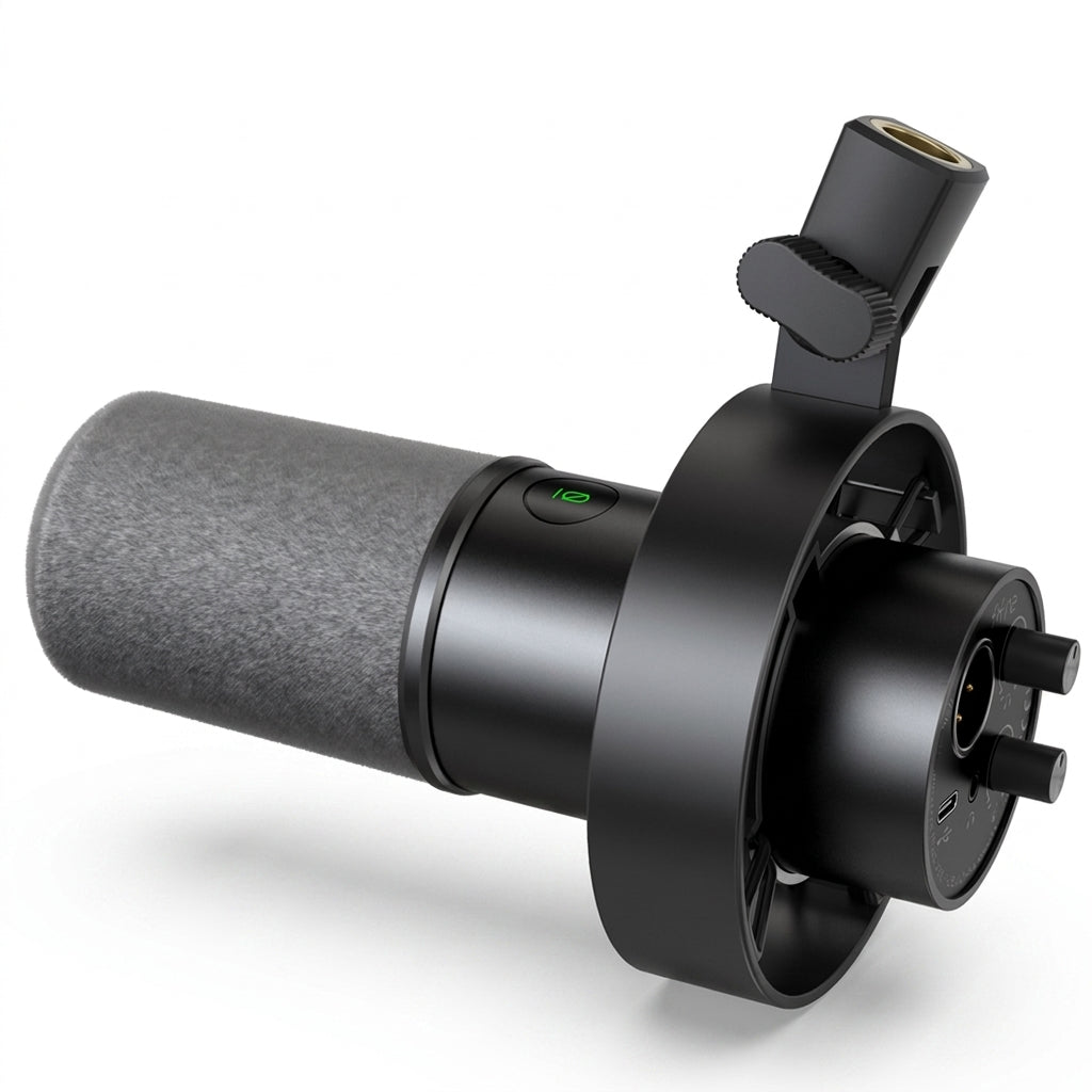 USB/XLR Dynamic Microphone K688 — Shock Mount, Touch Mute & Headphone Monitor