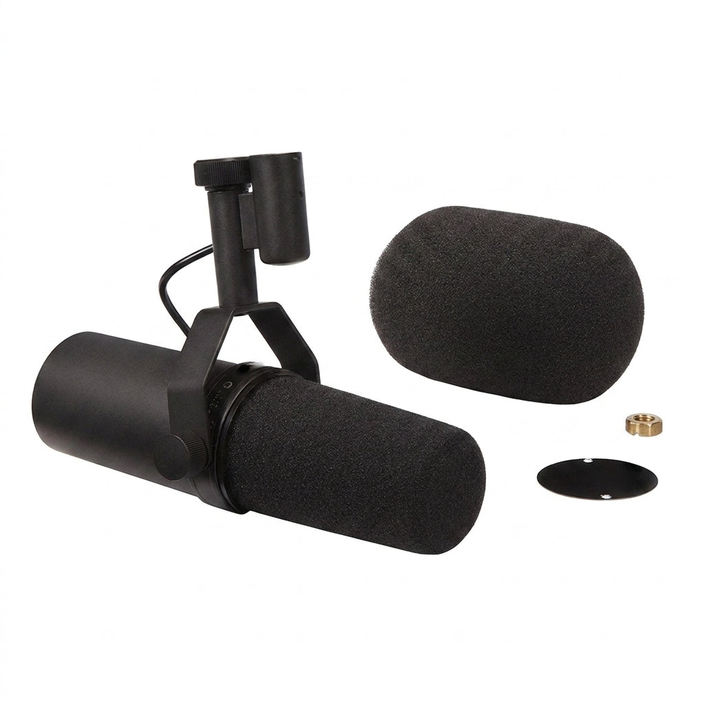 SM7B Cardioid Dynamic Microphone — Selectable Frequency Response for Studio & Podcasting