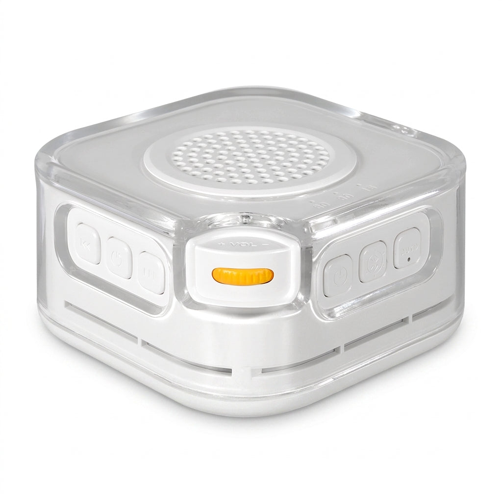White Noise Machine with Bluetooth Speaker and Night Light — Sleep Aid for Babies & Adults